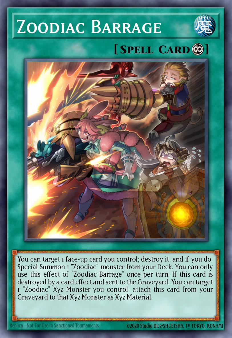Zoodiac Barrage Yu-Gi-Oh card