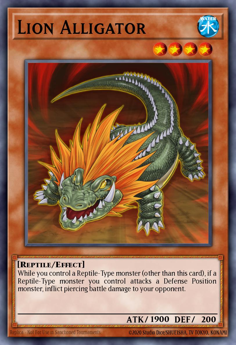 Lion Alligator Yu-Gi-Oh card
