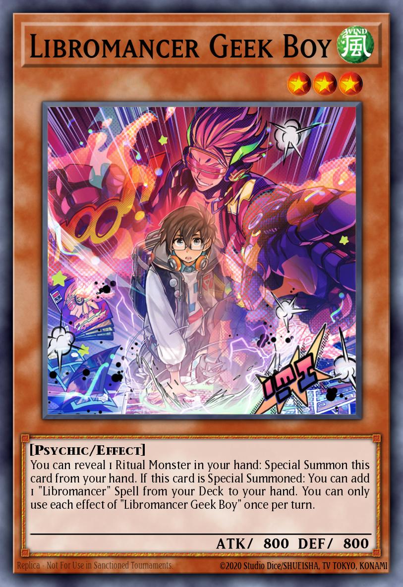 Libromancer Geek Boy Yu-Gi-Oh card