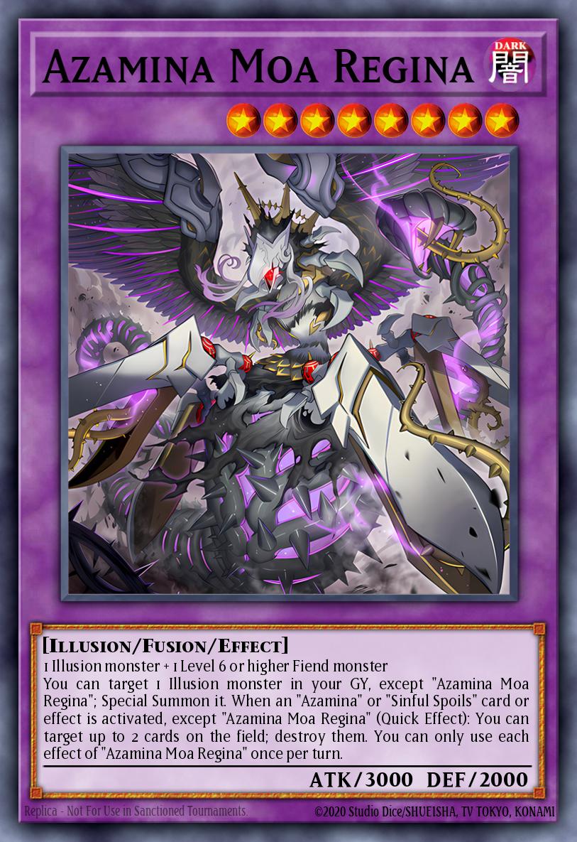 Azamina Moa Regina Yu-Gi-Oh card