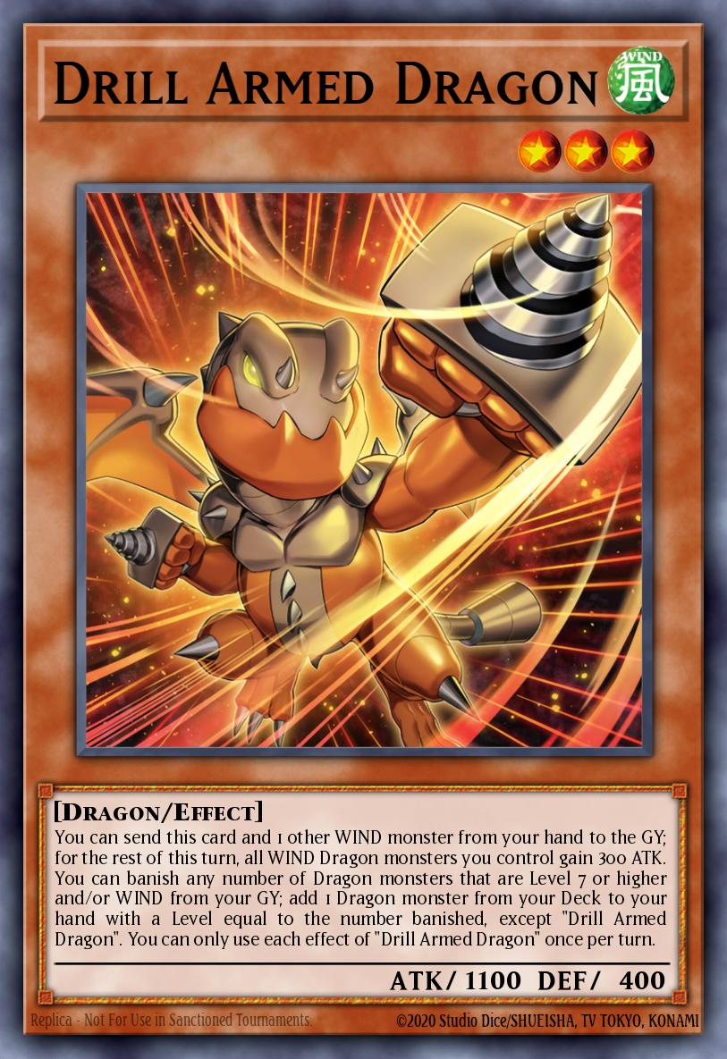 Drill Armed Dragon Yu-Gi-Oh card