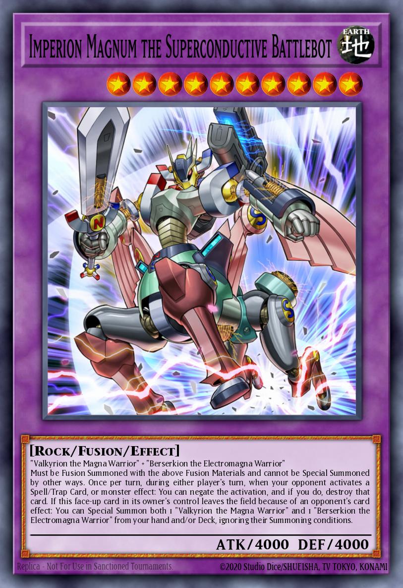 Imperion Magnum the Superconductive Battlebot Yu-Gi-Oh card