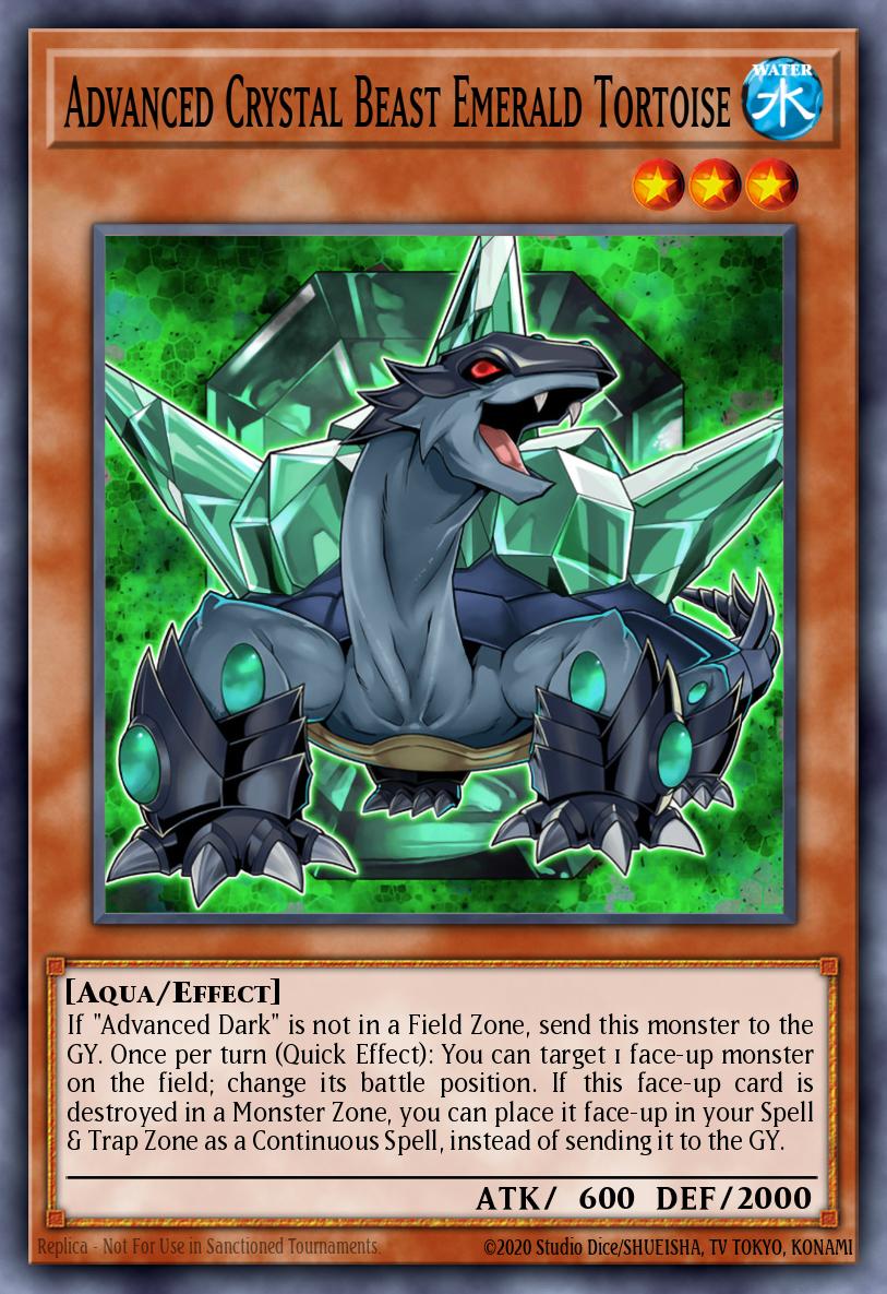 Advanced Crystal Beast Emerald Tortoise Yu-Gi-Oh card