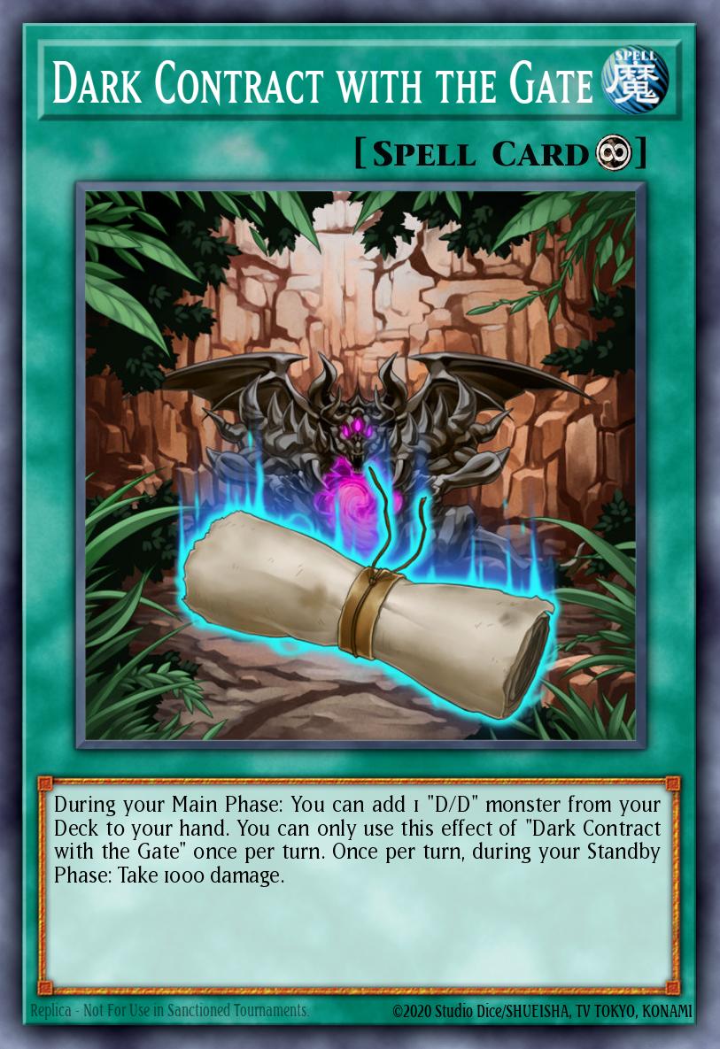 Dark Contract with the Gate Yu-Gi-Oh card