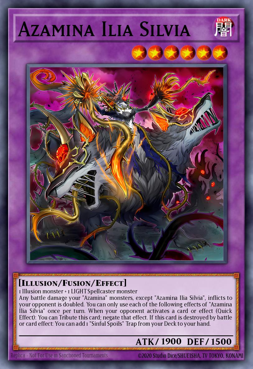 Azamina Ilia Silvia Yu-Gi-Oh card