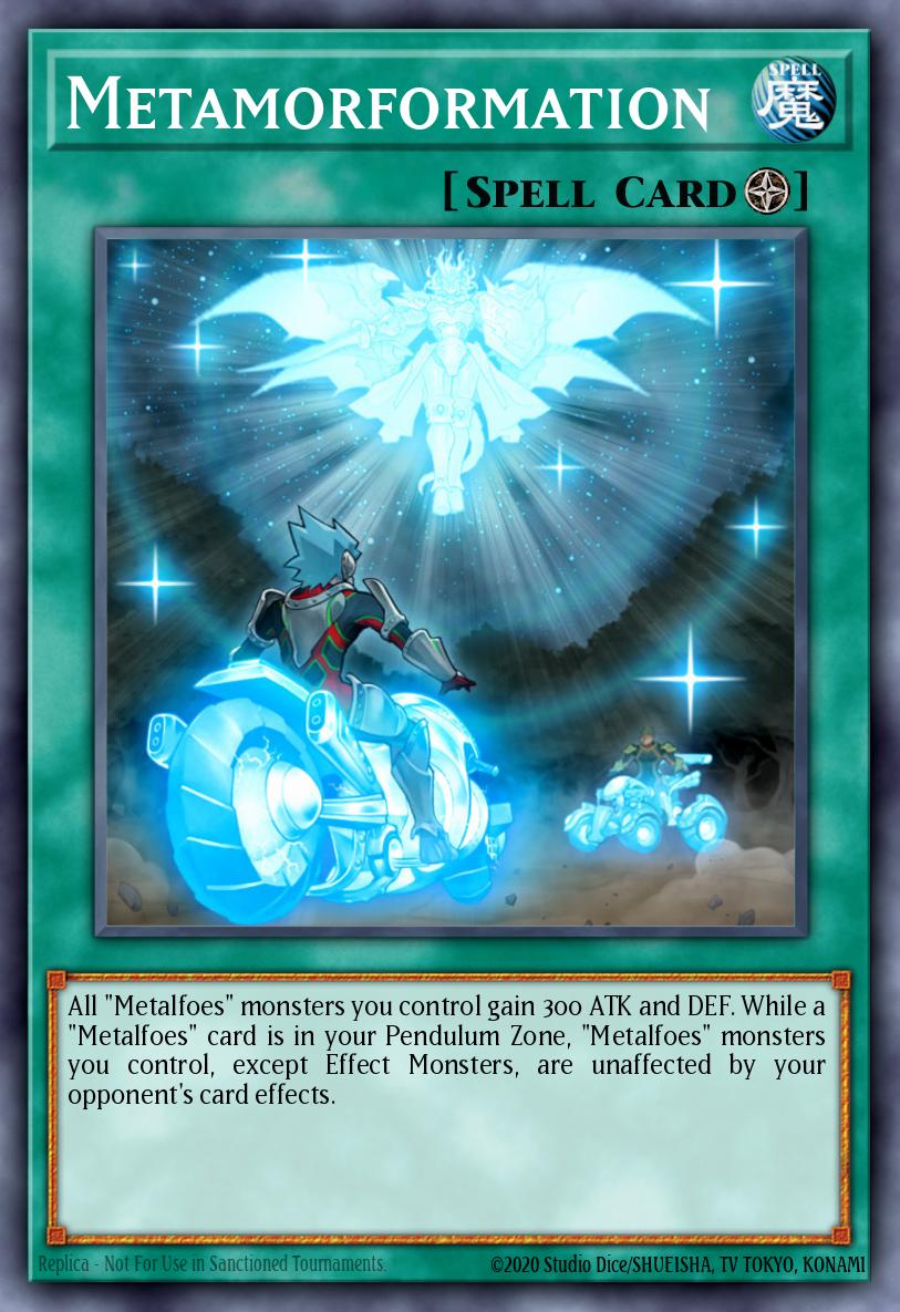 Metamorformation Yu-Gi-Oh card