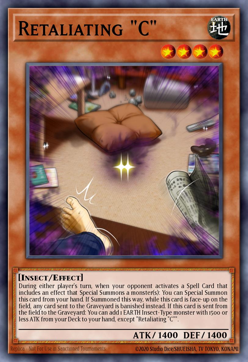 Retaliating "C" Yu-Gi-Oh card