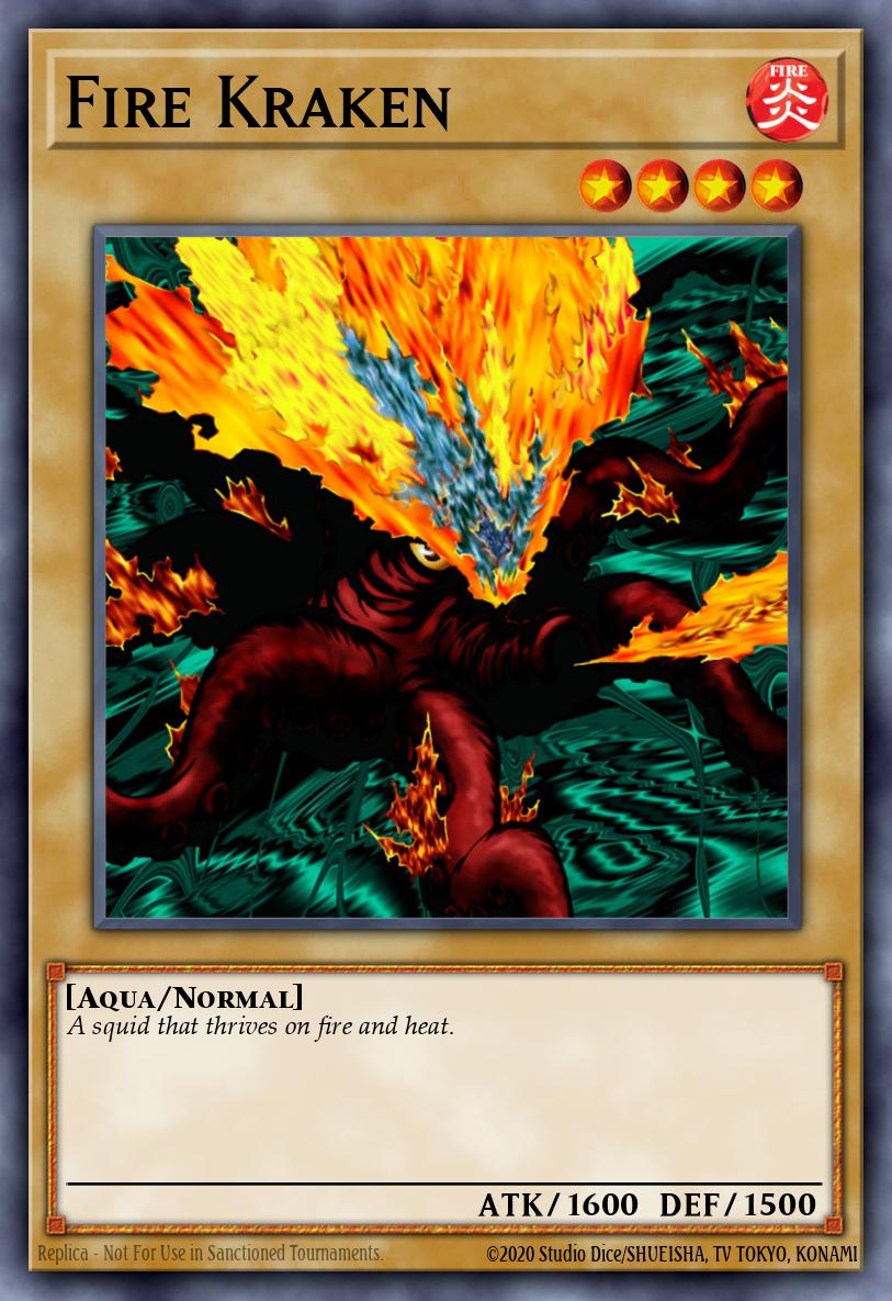 Fire Kraken Yu-Gi-Oh card