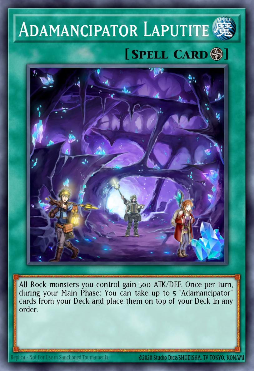 Adamancipator Laputite Yu-Gi-Oh card