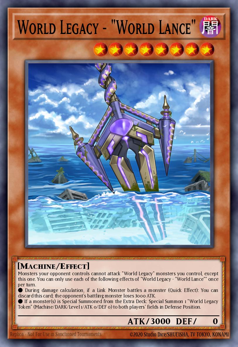 World Legacy - "World Lance" Yu-Gi-Oh card