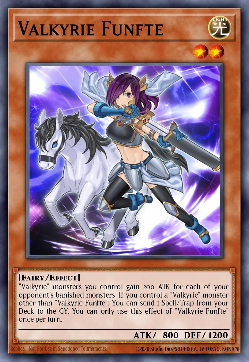 Valkyrie Funfte Yu-Gi-Oh card