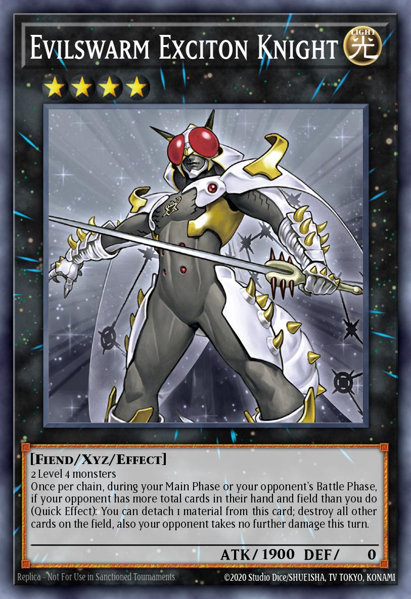 Evilswarm Exciton Knight Yu-Gi-Oh card