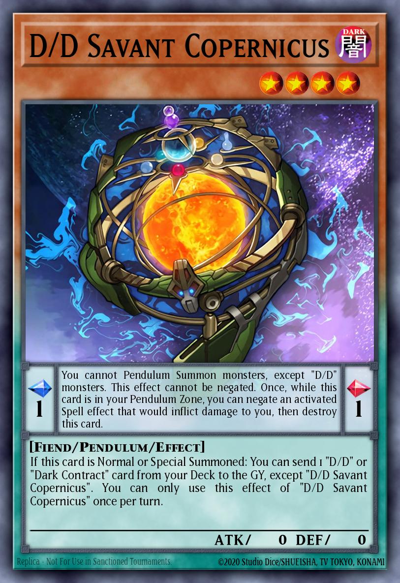 D/D Savant Copernicus Yu-Gi-Oh card