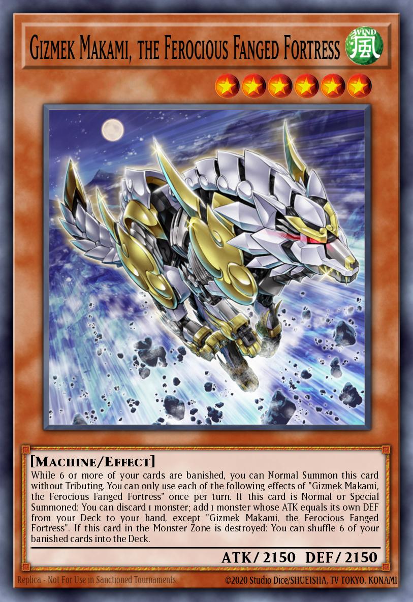 Gizmek Makami, the Ferocious Fanged Fortress Yu-Gi-Oh card