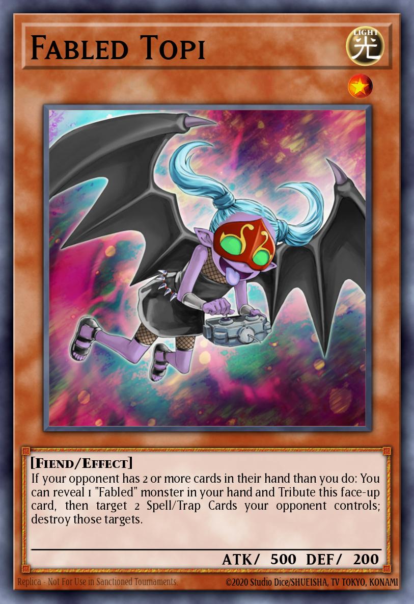 Fabled Topi Yu-Gi-Oh card