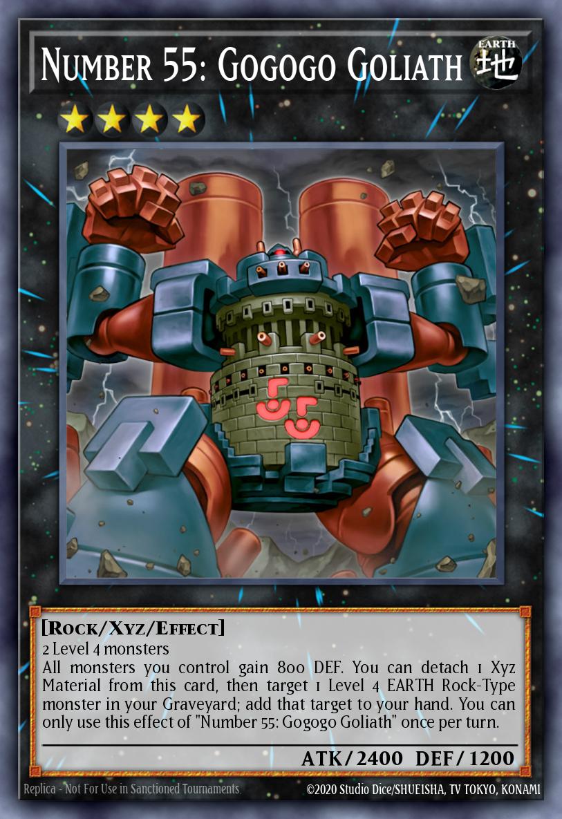 Number 55: Gogogo Goliath Yu-Gi-Oh card
