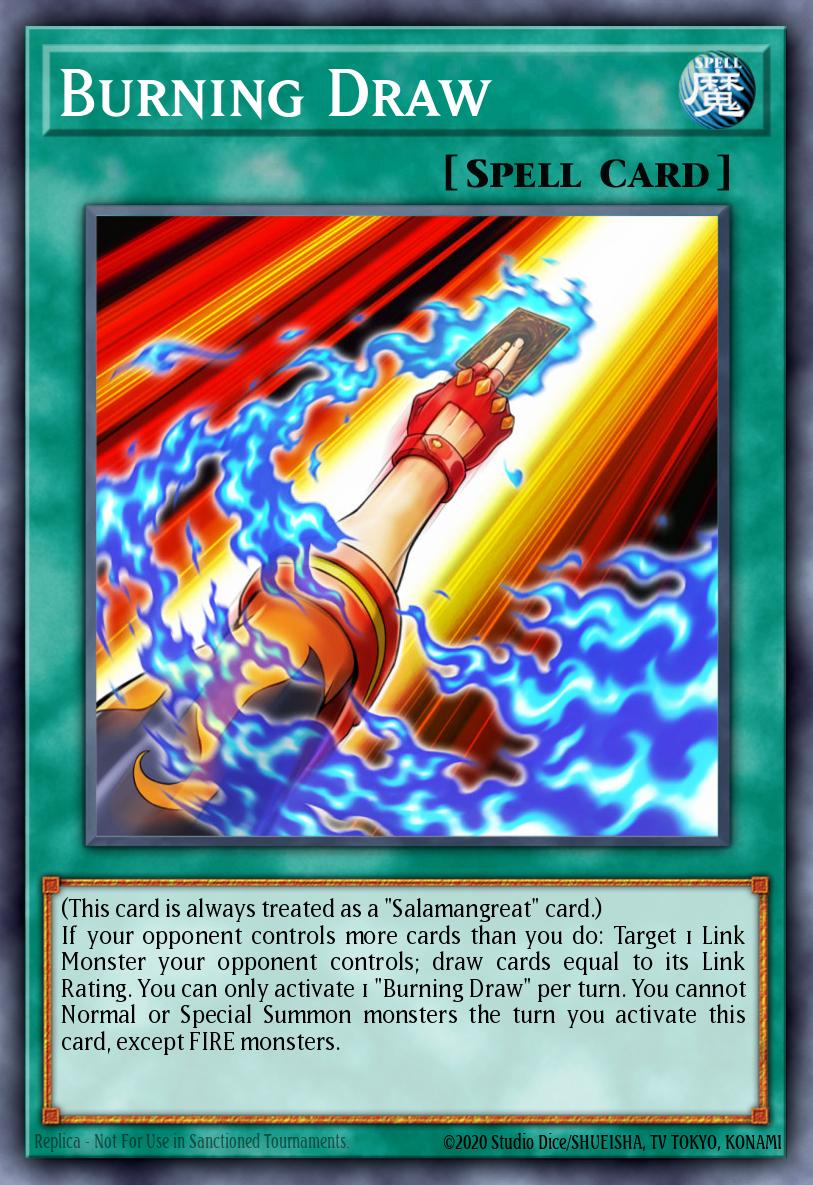 Burning Draw Yu-Gi-Oh card