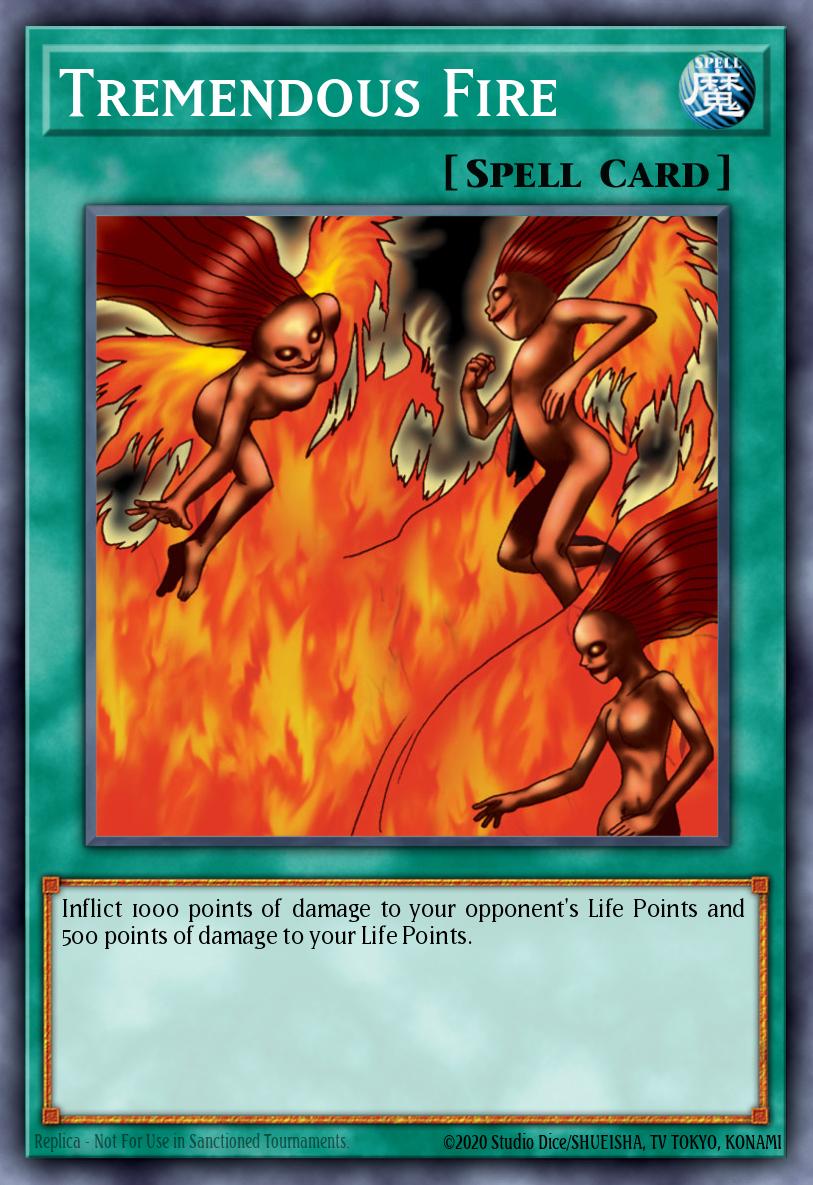 Tremendous Fire Yu-Gi-Oh card