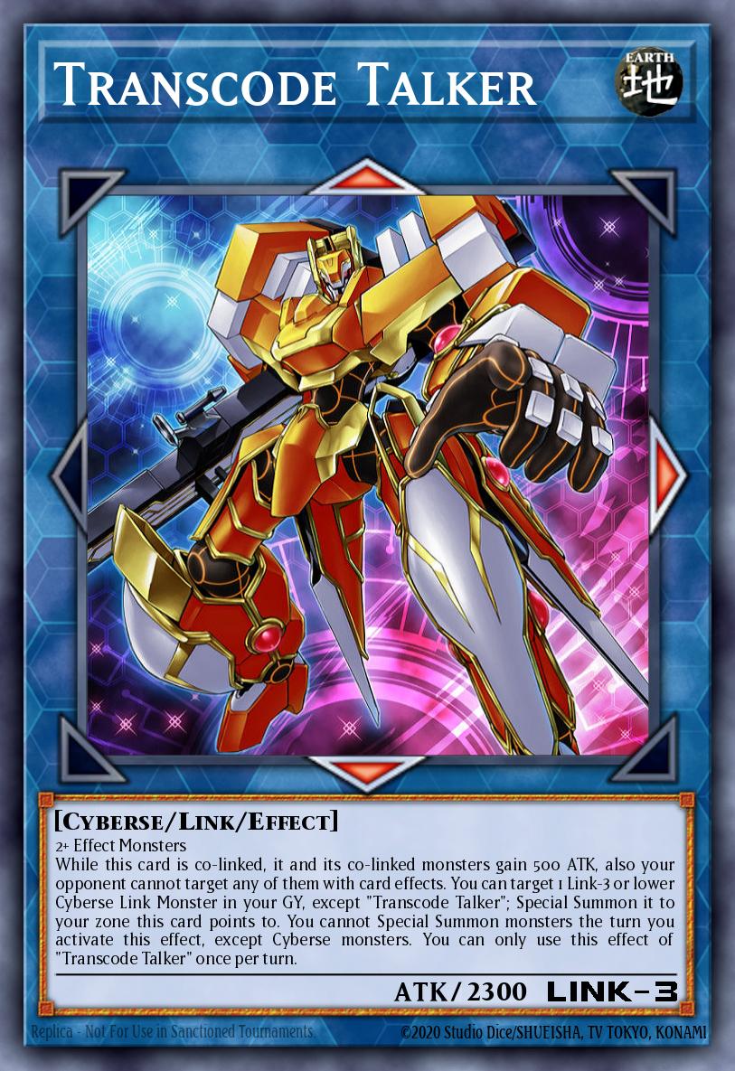 Transcode Talker Yu-Gi-Oh card