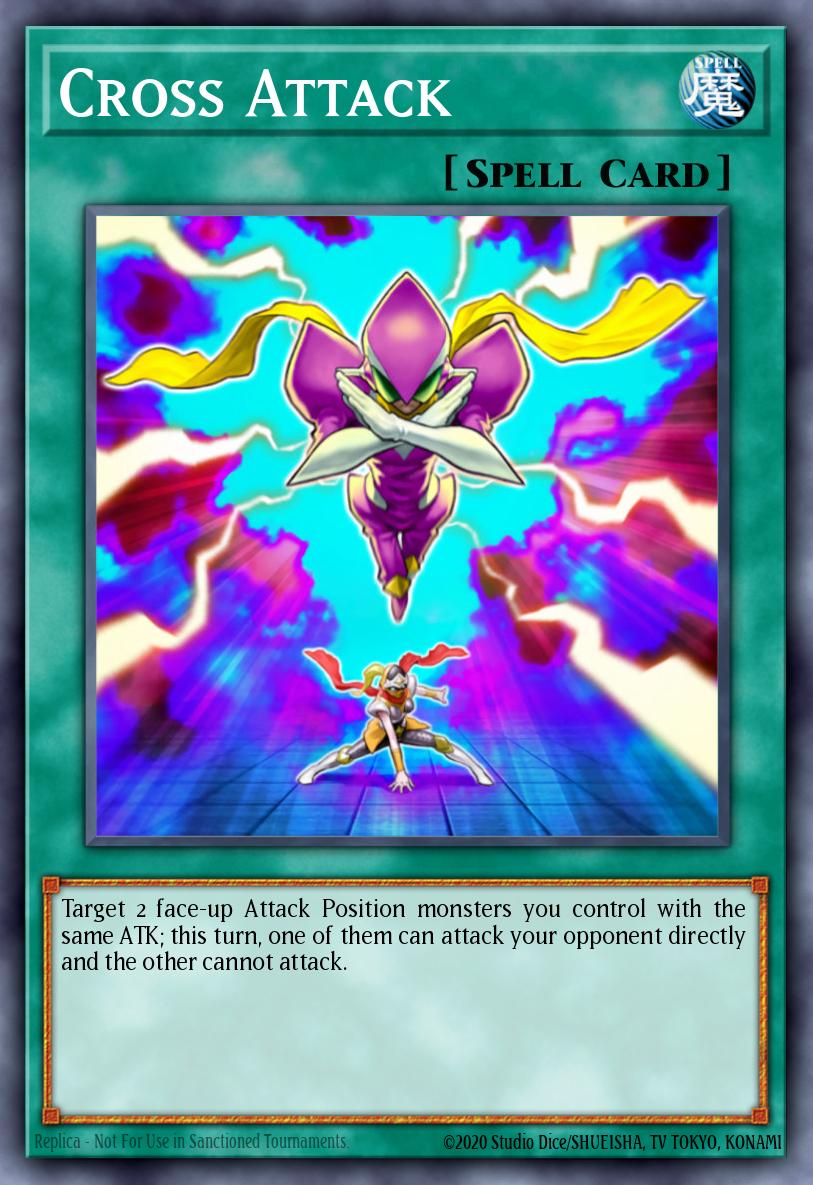 Cross Attack Yu-Gi-Oh card