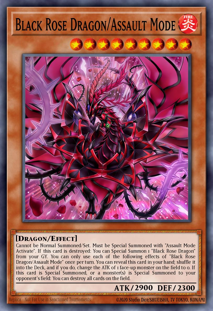 Black Rose Dragon/Assault Mode Yu-Gi-Oh card