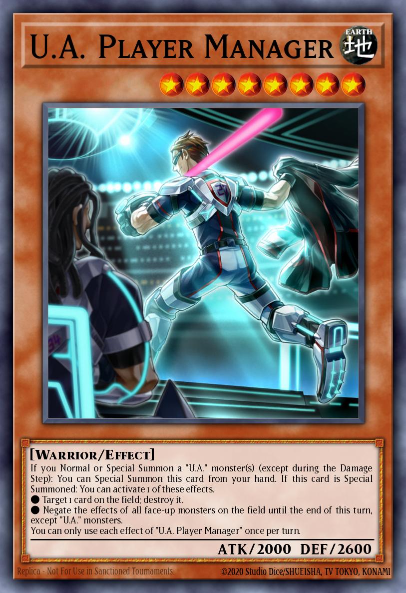 U.A. Player Manager Yu-Gi-Oh card