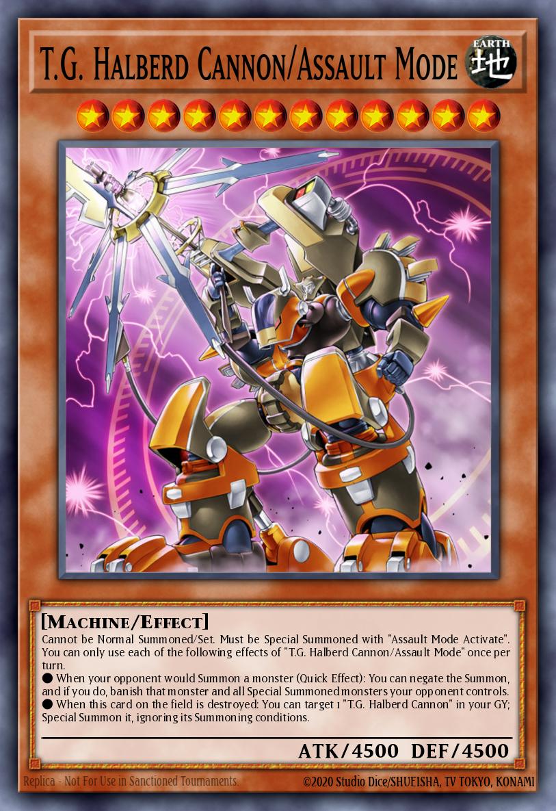 T.G. Halberd Cannon/Assault Mode Yu-Gi-Oh card