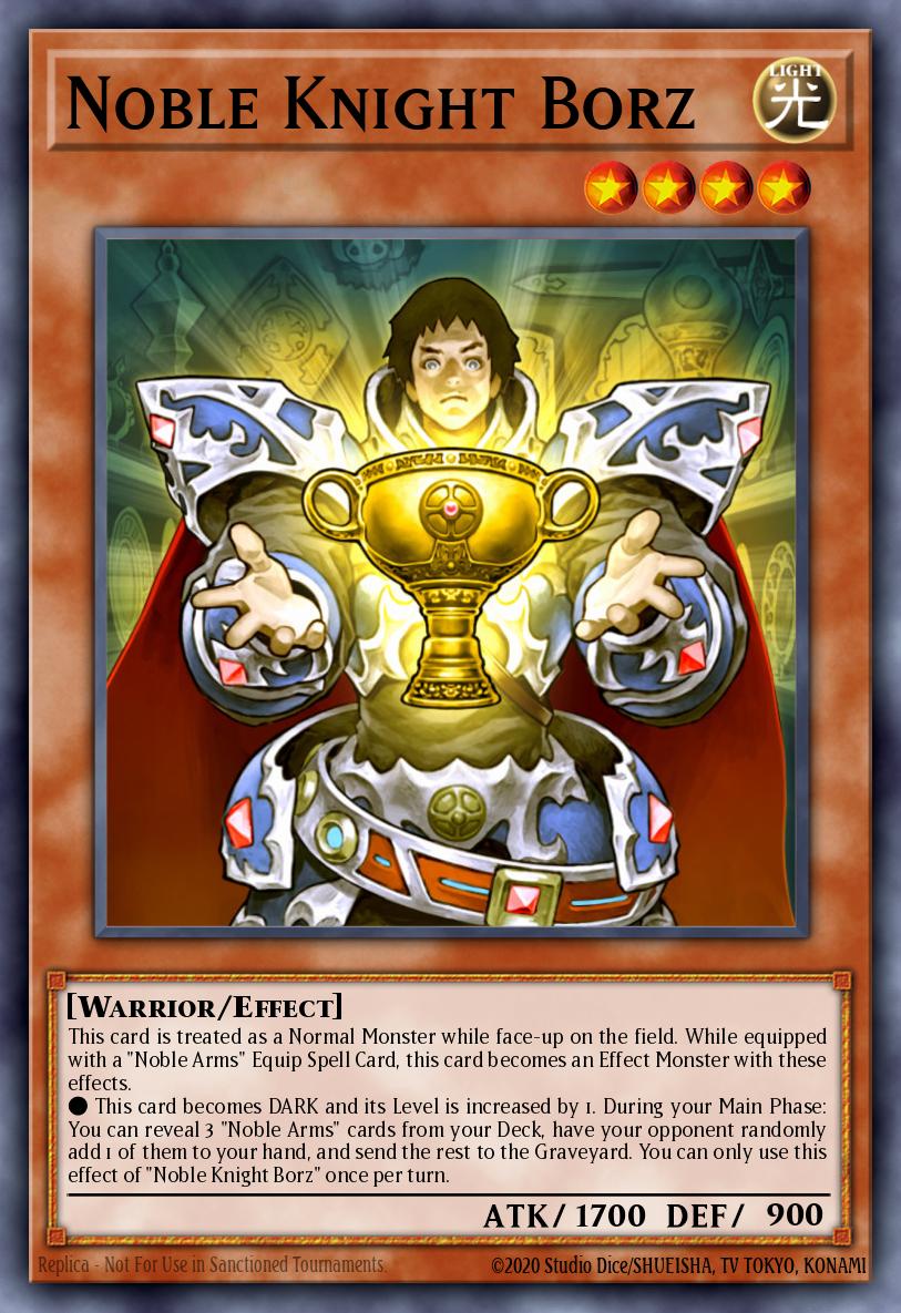 Noble Knight Borz Yu-Gi-Oh card