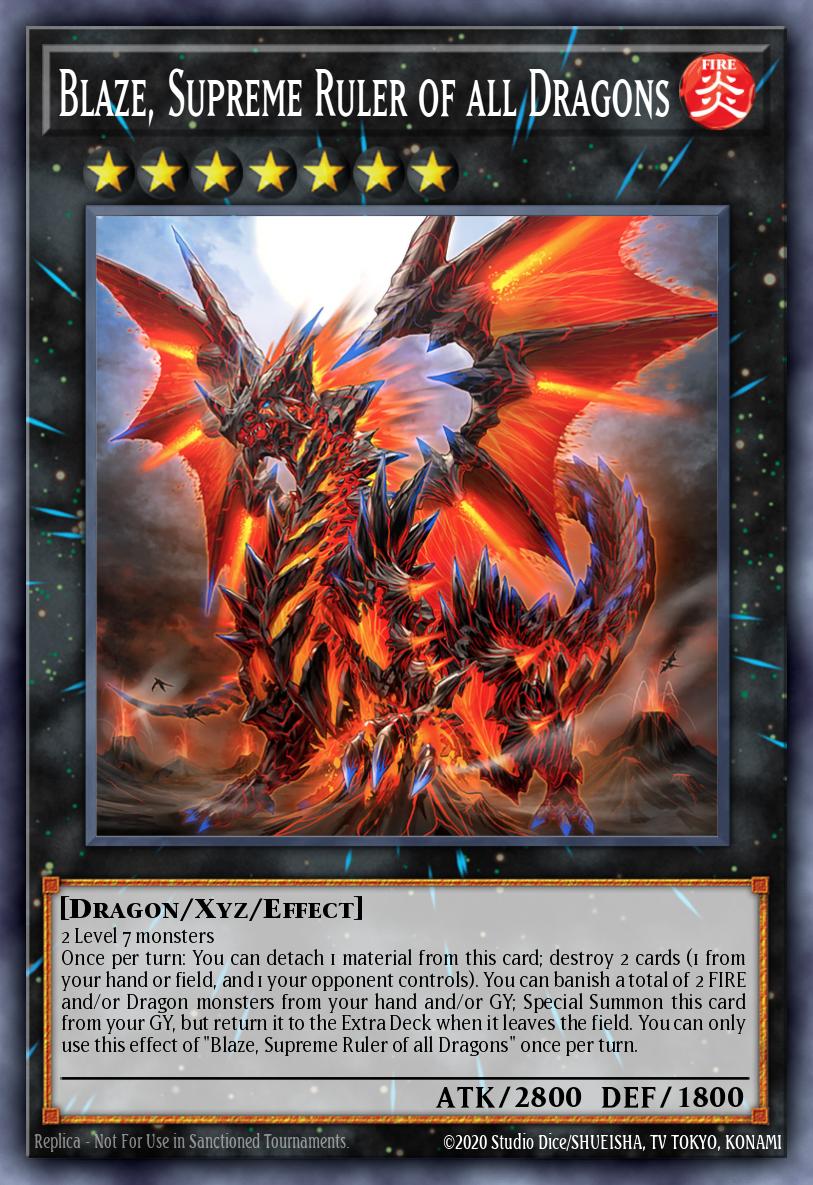 Blaze, Supreme Ruler of all Dragons Yu-Gi-Oh card