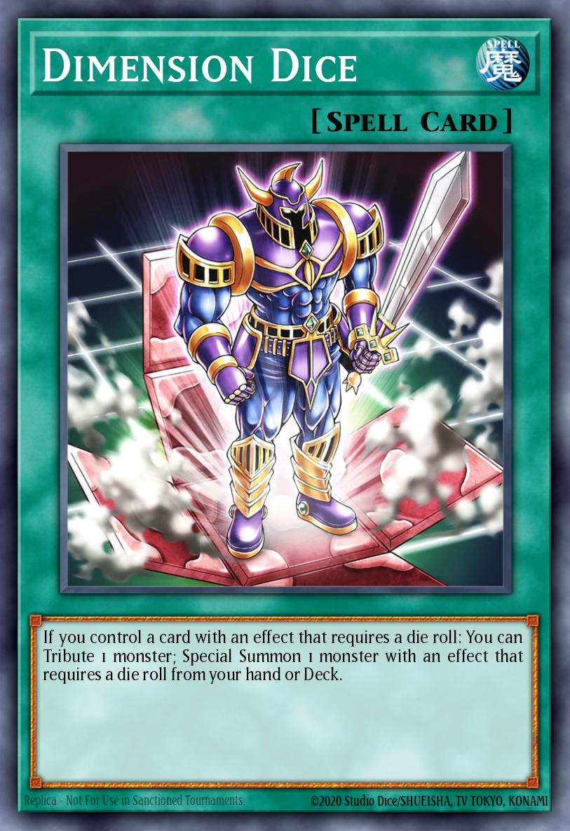Dimension Dice Yu-Gi-Oh card