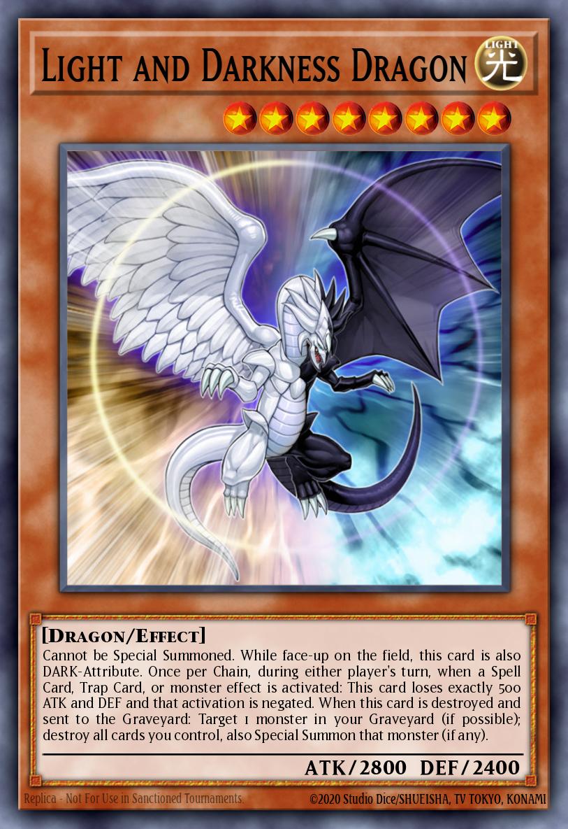 Light and Darkness Dragon Yu-Gi-Oh card