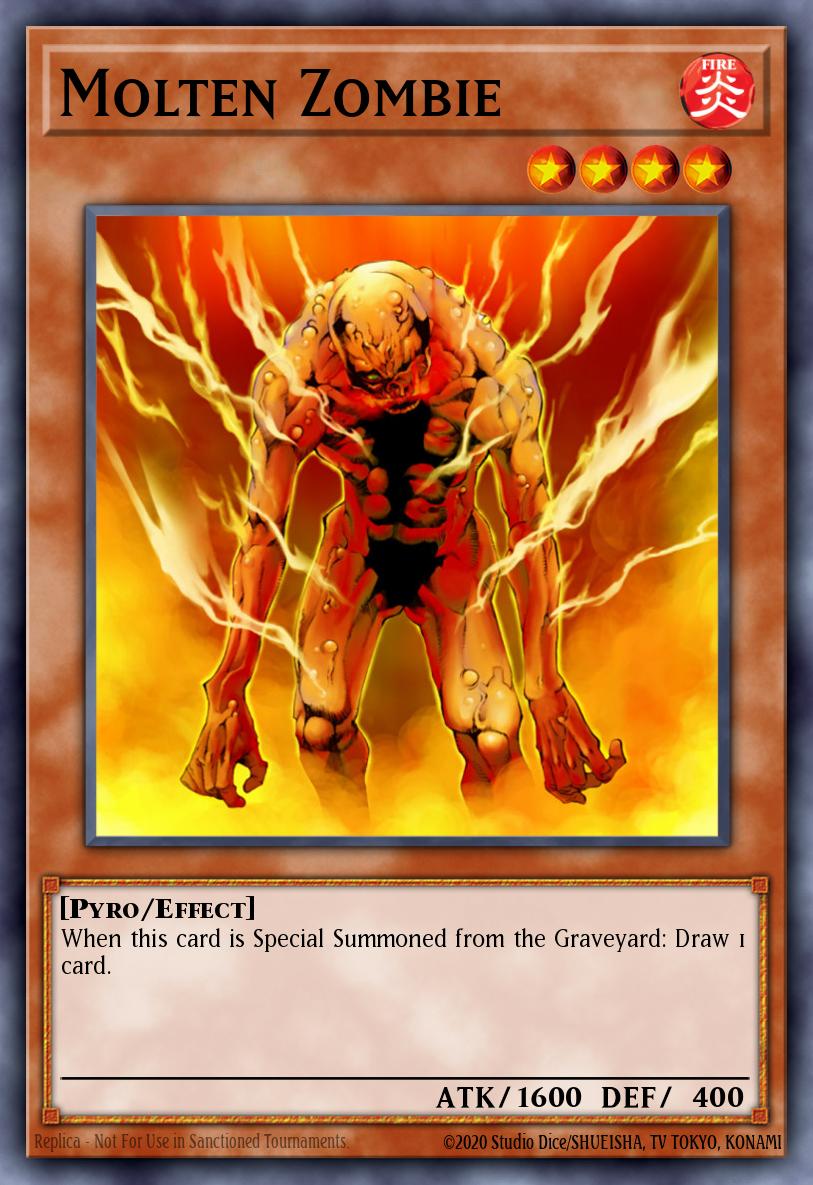 Molten Zombie Yu-Gi-Oh card