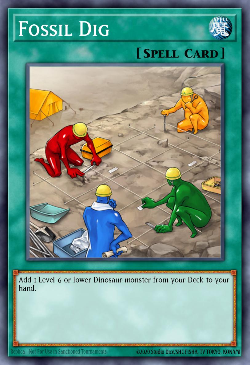 Fossil Dig Yu-Gi-Oh card