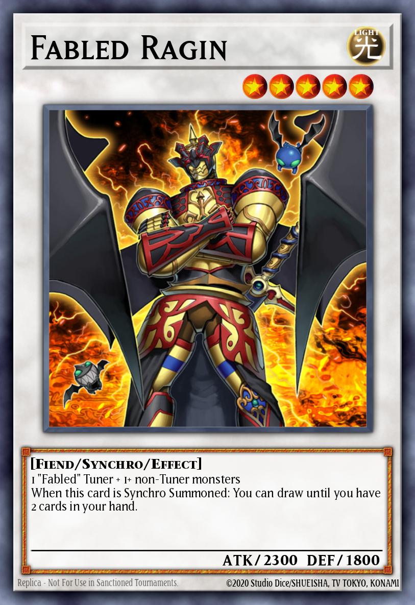 Fabled Ragin Yu-Gi-Oh card