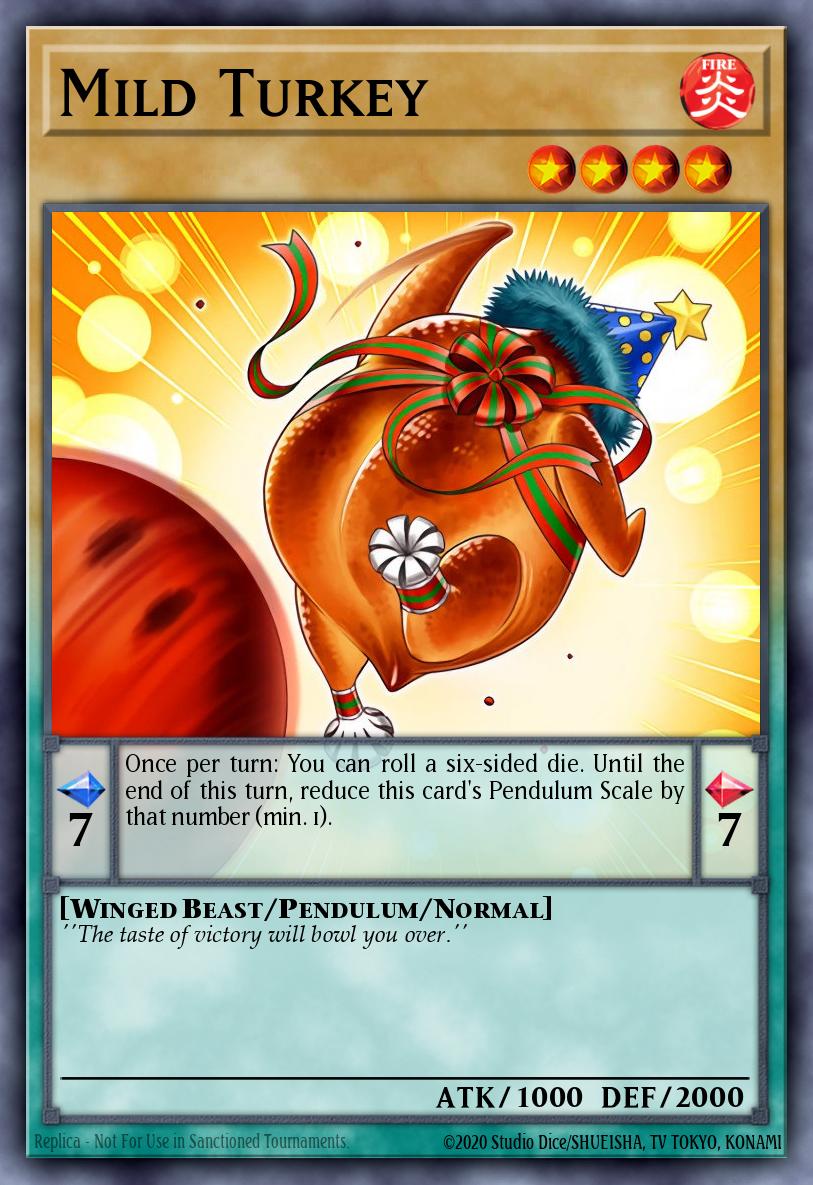Mild Turkey Yu-Gi-Oh card