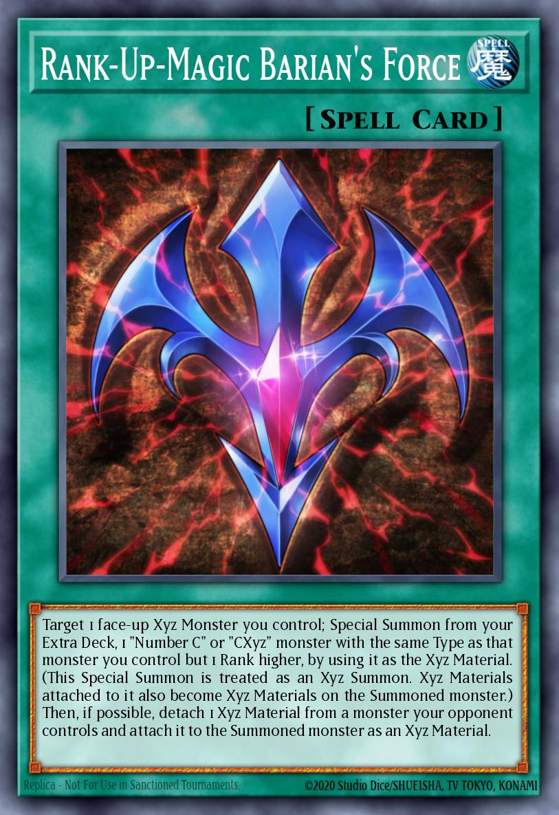 Rank-Up-Magic Barian's Force Yu-Gi-Oh card