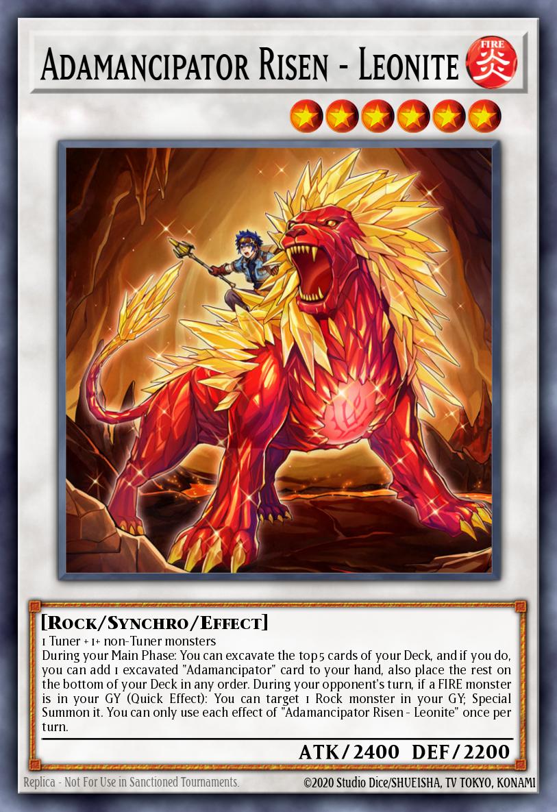Adamancipator Risen - Leonite Yu-Gi-Oh card