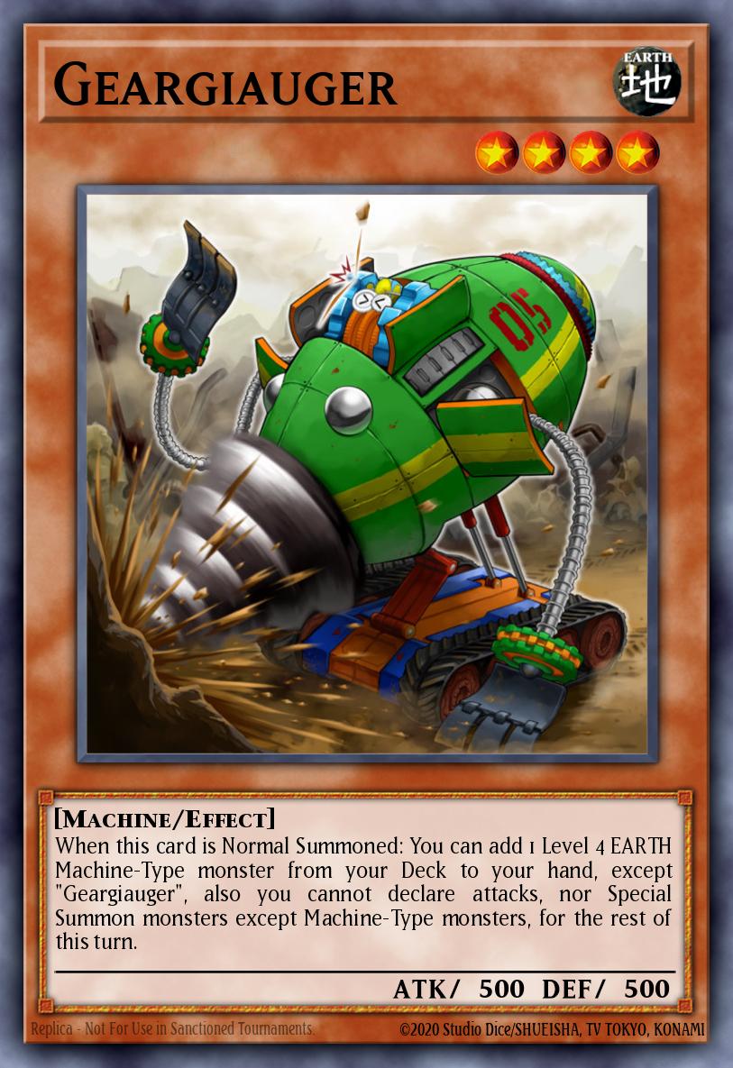 Geargiauger Yu-Gi-Oh card