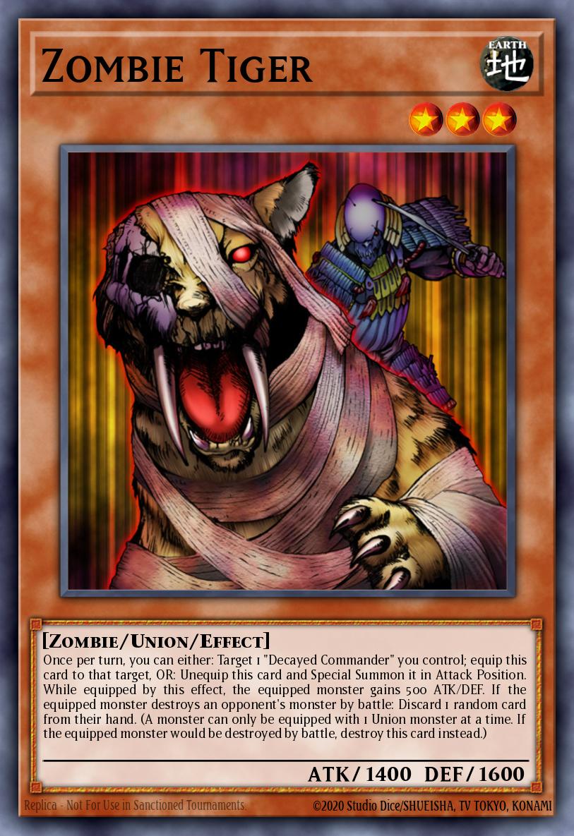Zombie Tiger Yu-Gi-Oh card