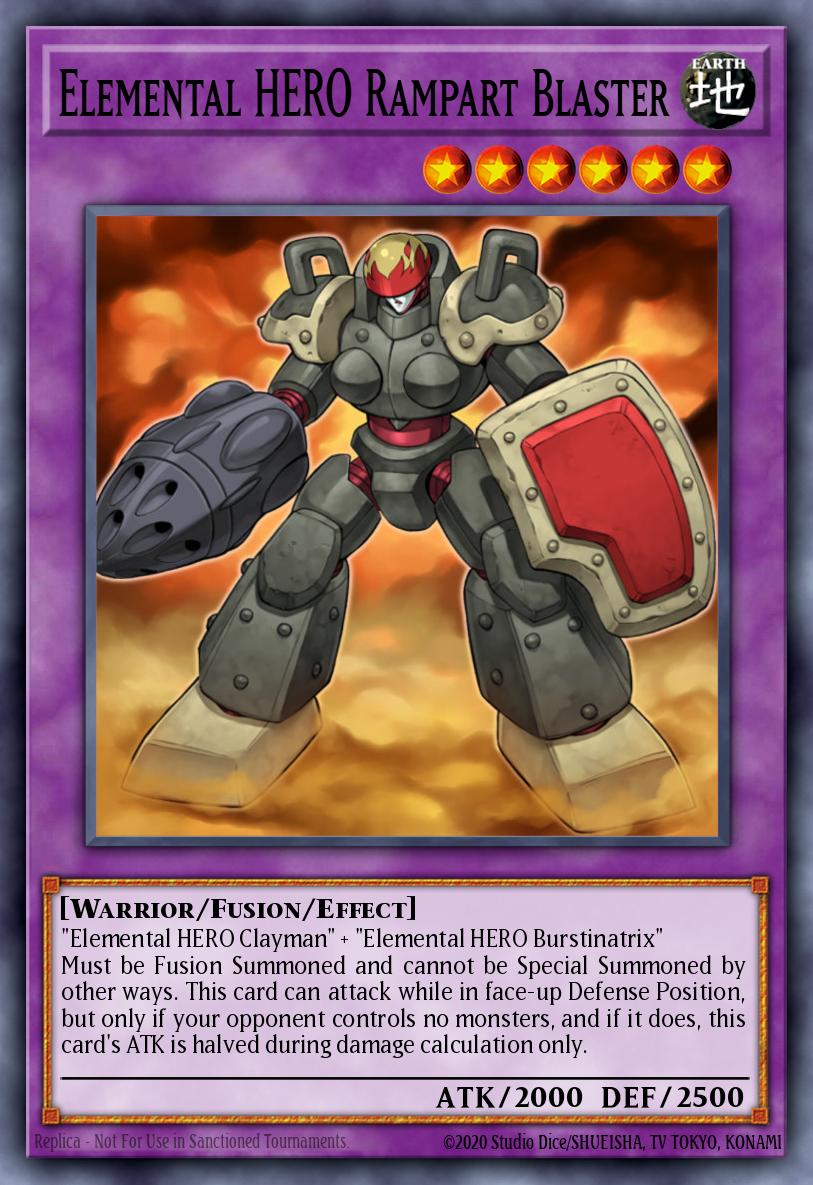 Elemental HERO Rampart Blaster Yu-Gi-Oh card