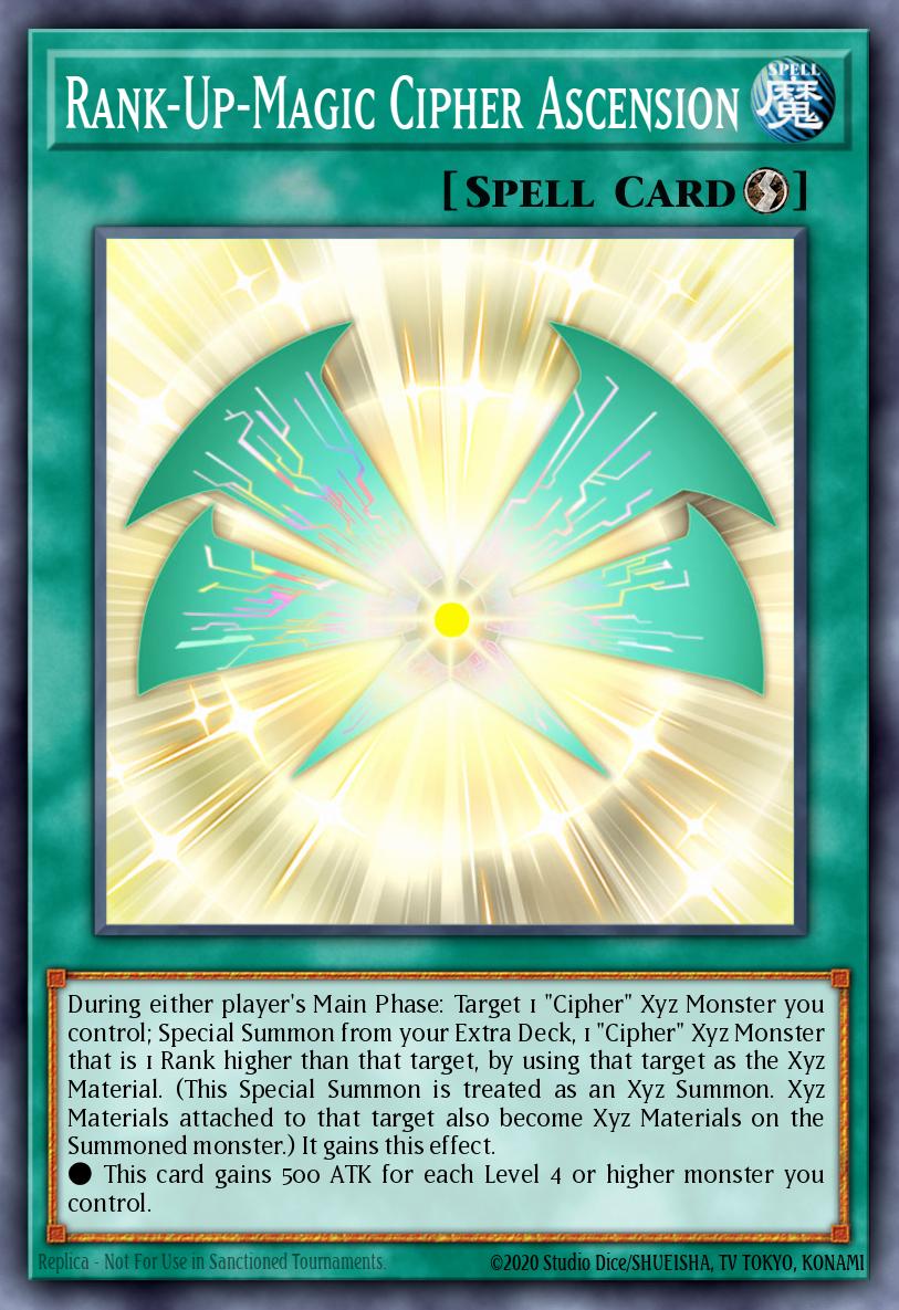 Rank-Up-Magic Cipher Ascension Yu-Gi-Oh card