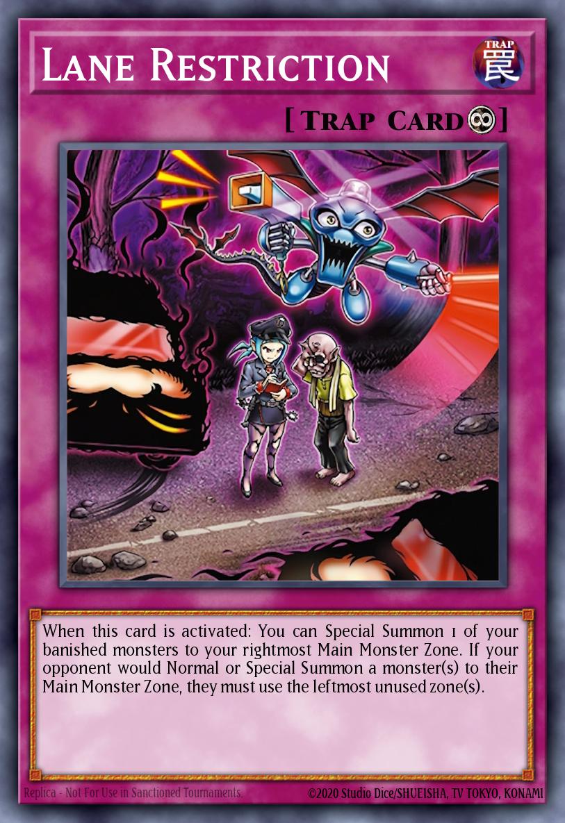 Lane Restriction Yu-Gi-Oh card