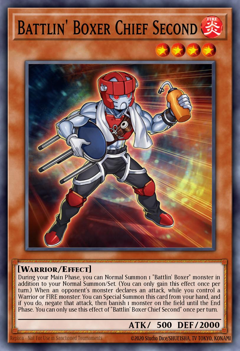 Battlin' Boxer Chief Second Yu-Gi-Oh card