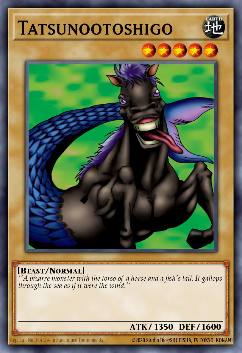 Tatsunootoshigo Yu-Gi-Oh card