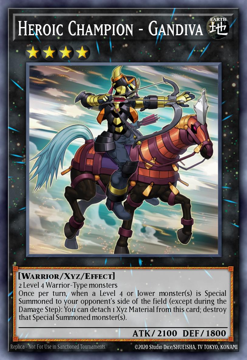 Heroic Champion - Gandiva Yu-Gi-Oh card