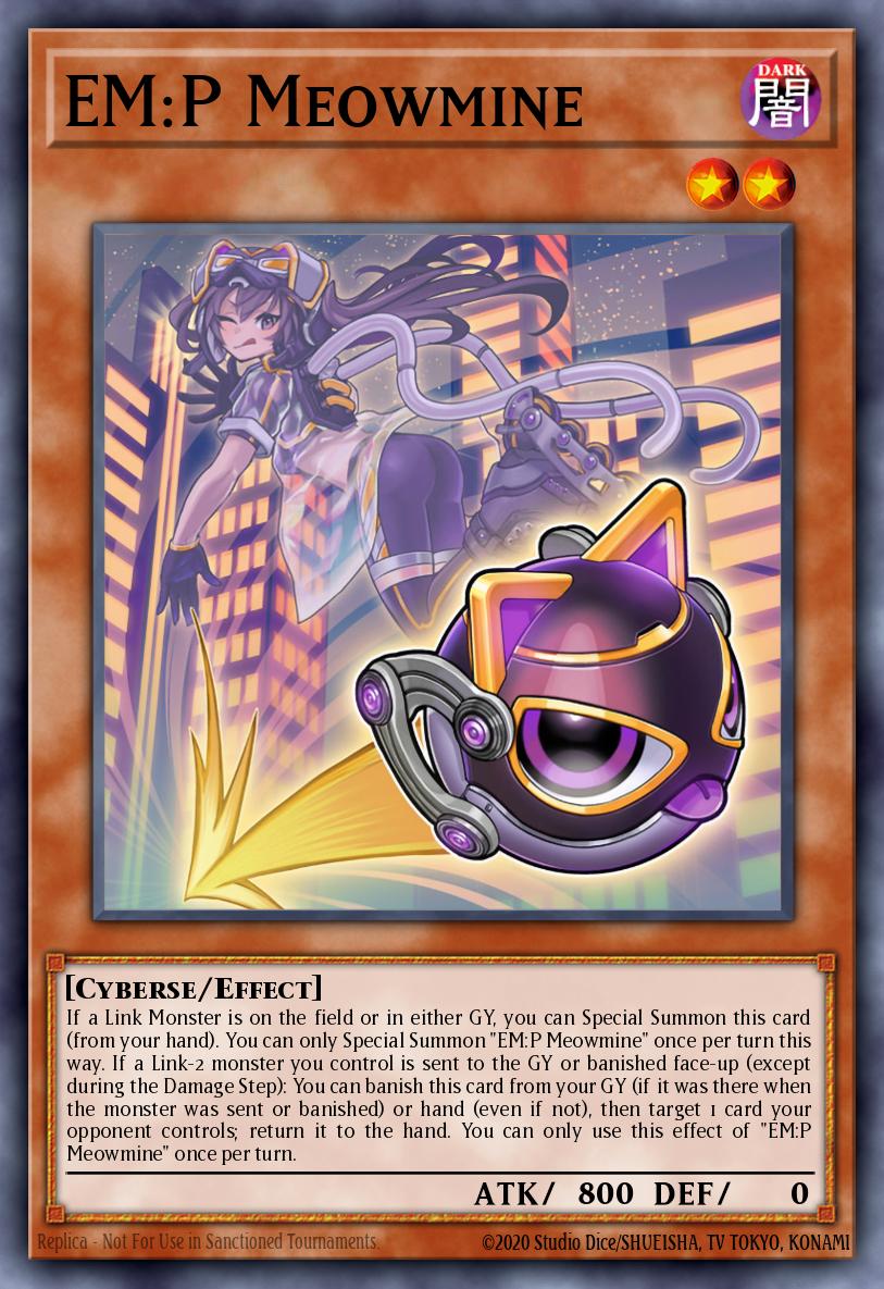EM:P Meowmine Yu-Gi-Oh card
