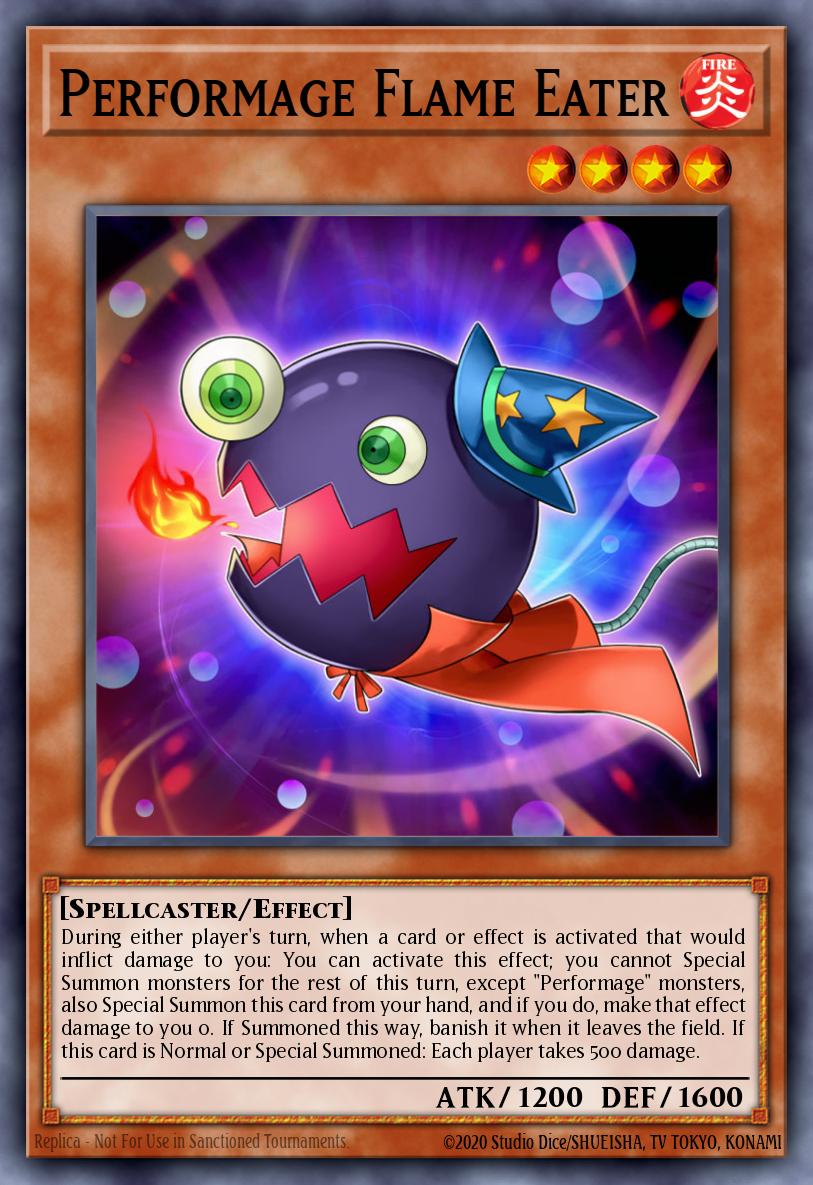 Performage Flame Eater Yu-Gi-Oh card
