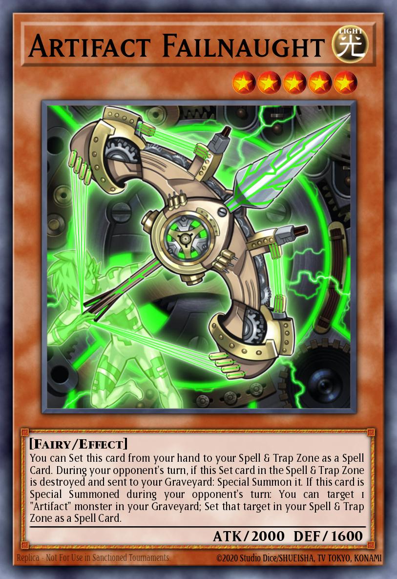 Artifact Failnaught Yu-Gi-Oh card