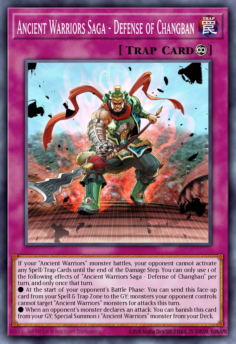 Ancient Warriors Saga - Defense of Changban Yu-Gi-Oh card