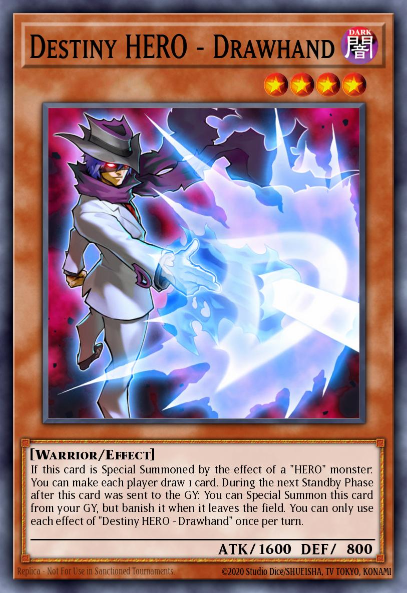 Destiny HERO - Drawhand Yu-Gi-Oh card
